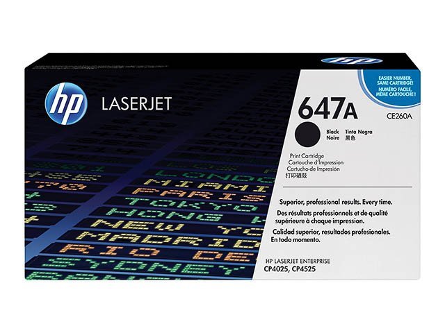 Toner HP647A black - SHY07647A - CE260A - HP ink or toner cartridge