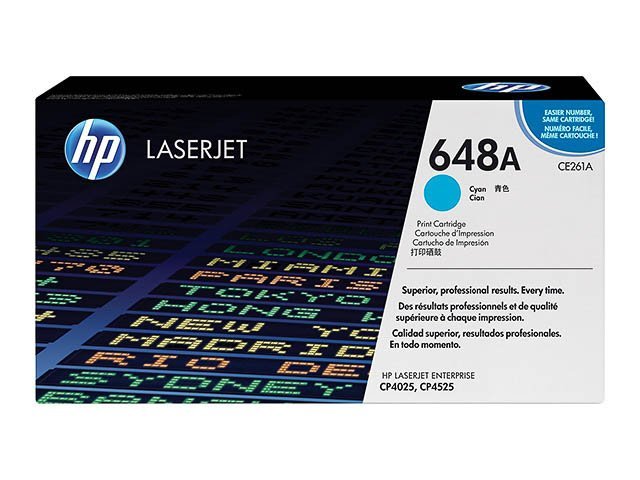 Toner HP648A cyan - SHY07648A - CE261A - HP ink or toner cartridge