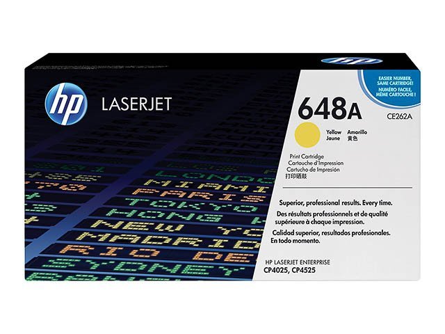 Toner HP648A yellow - SHY07648A - CE262A - HP ink or toner cartridge