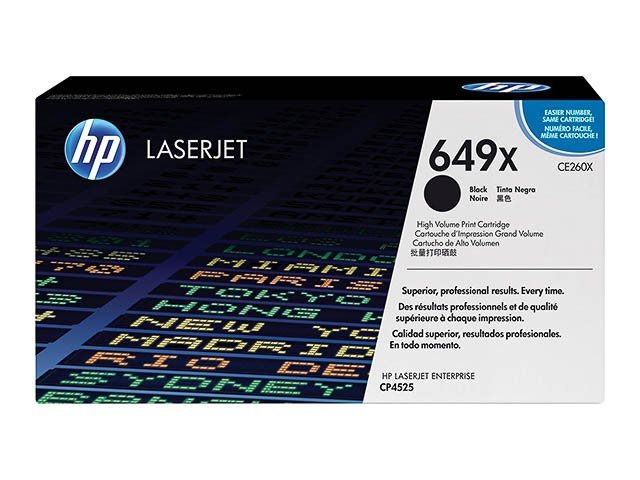 Toner HP649X black - SHY07649X - CE260X - HP ink or toner cartridge