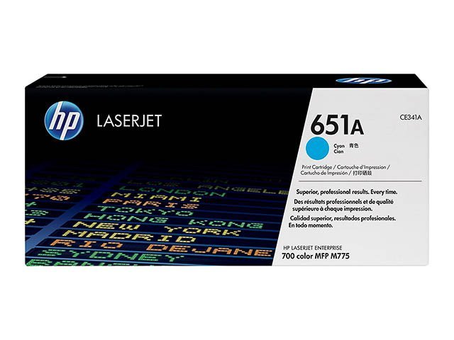 Toner HP651A cyan - SHY07651A - CE341A - HP ink or toner cartridge